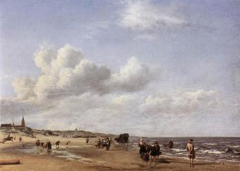 阿德裡安 凡 德 維爾德 The Beach At Scheveningen